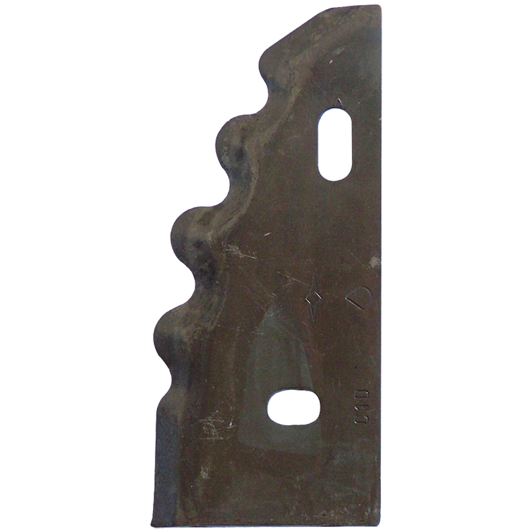 Knife for mixing auger, on the right