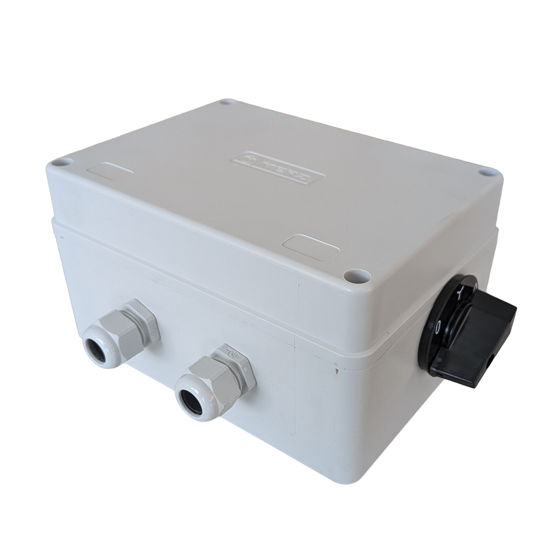 Stern-Dr.-Motorschutzkomb., 15kW ISO-Gehäuse ohne CEE-Gerätestecker