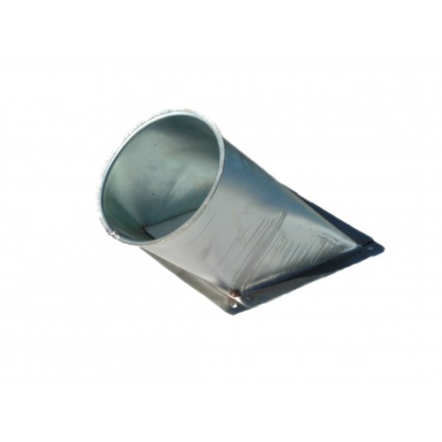 Auslauf 45° Ø150mm f.B. verzinkt, ohne Schieber