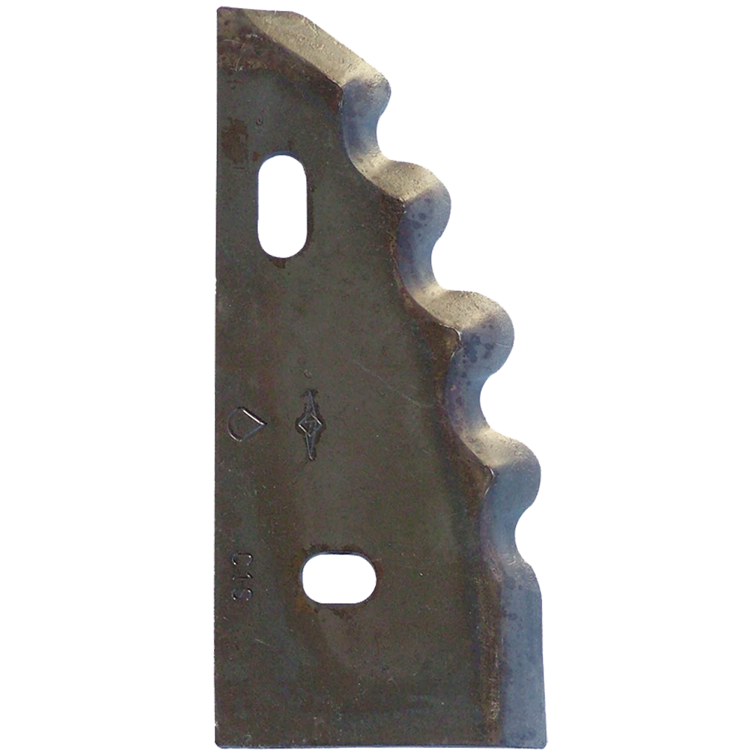 Knife for mixing auger, on the right