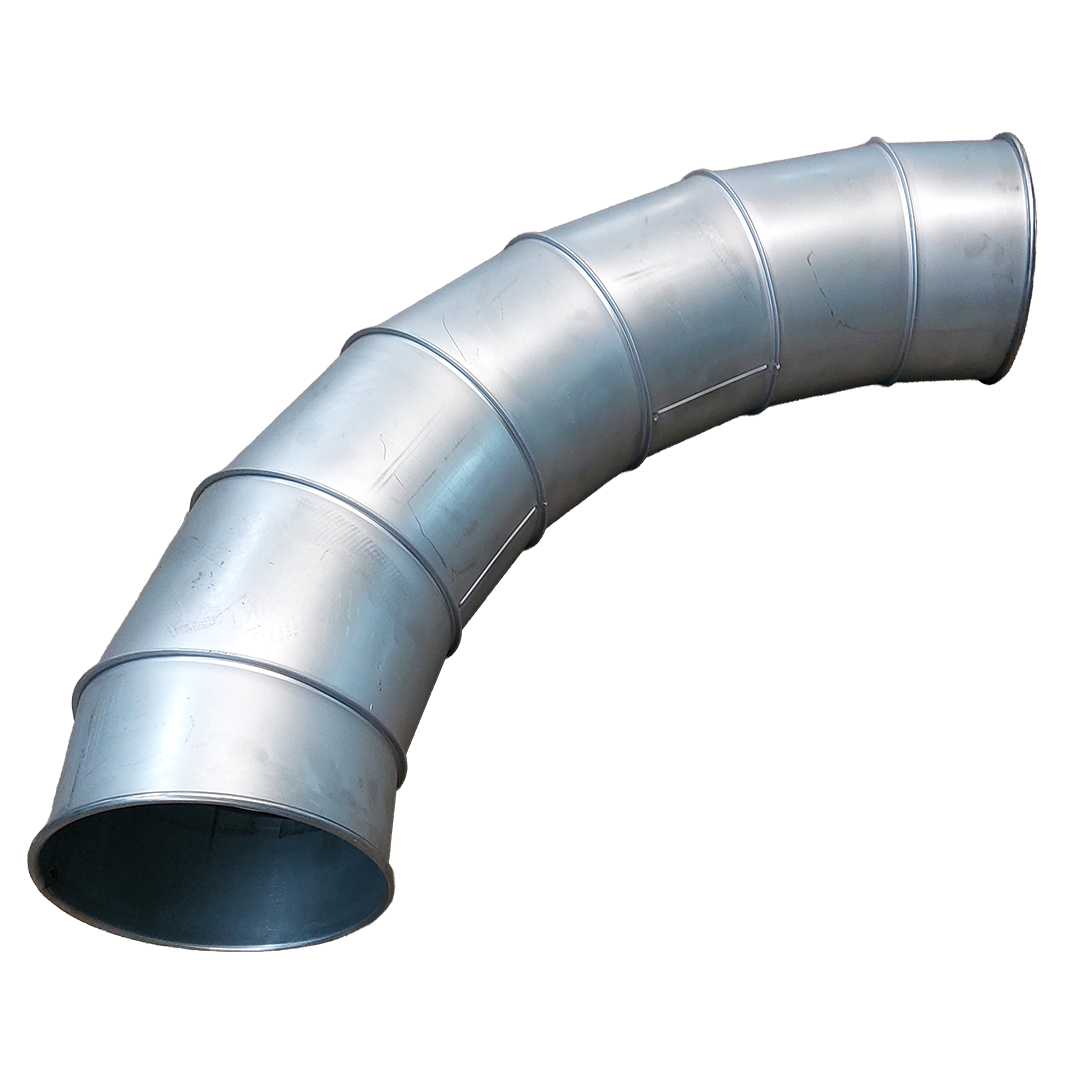 Bend 90° ø250 R=750 with beaded rim