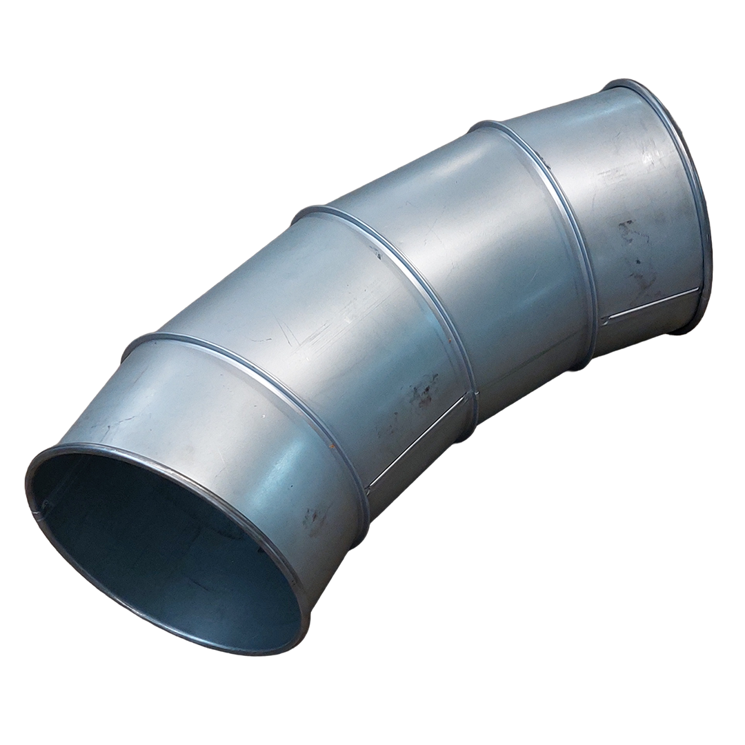 Bend 45° ø250 R=750 with beaded rim